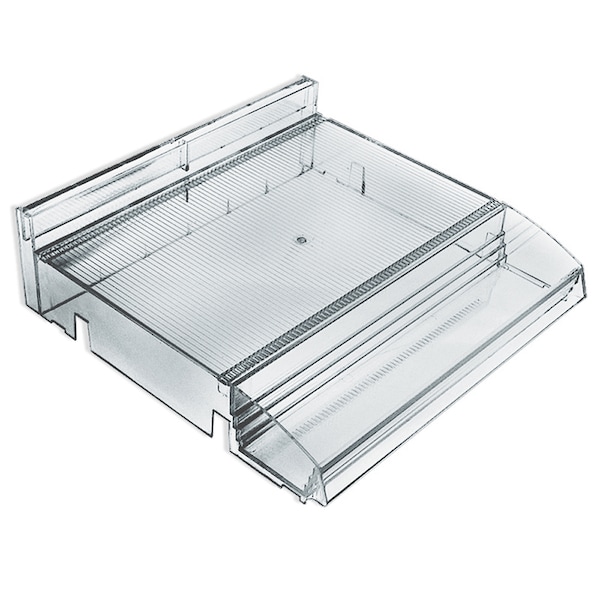 Modular Adjustable Cosmetic Tray (Clear) 12" Wide W/ Tester Tray, PK2